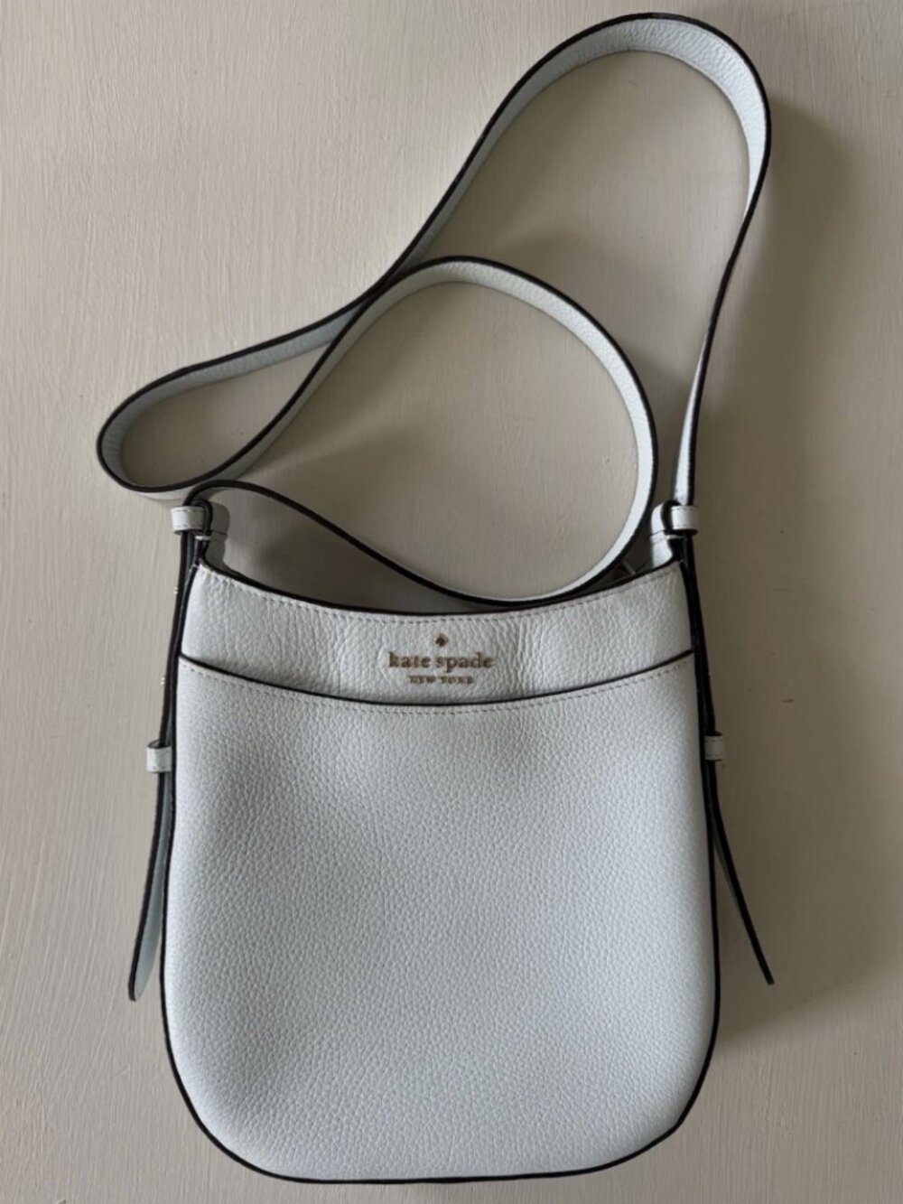 Kate Spade Leila North South crossbody bag in a pale blue
